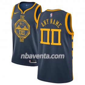Camiseta Hombre Golden State Warriors Personalizadas 2018-19 Nike City Edition Azul Swingman